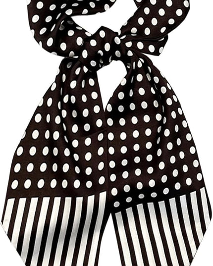 Head Scarf Purse Handle Neck Satin Hair Scarfs For Bag Lightweight Silky Long Thin Women's Fashion Scarves 59 * 5.9”