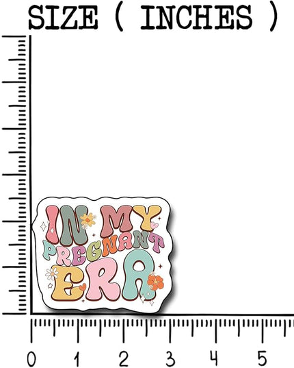 (3Pcs) in My Pregnant Era Sticker, Decal Gifts Decorate Books Laptop Phone Water Bottles Kindles Stickers Tumbler Sticker Waterproof Vinyl Decorate Sticker 3" Inch