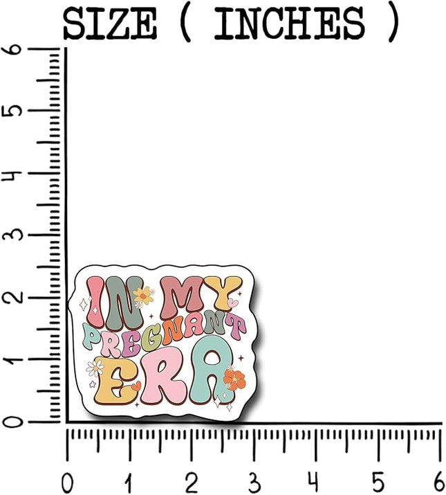 (3Pcs) in My Pregnant Era Sticker, Decal Gifts Decorate Books Laptop Phone Water Bottles Kindles Stickers Tumbler Sticker Waterproof Vinyl Decorate Sticker 3" Inch
