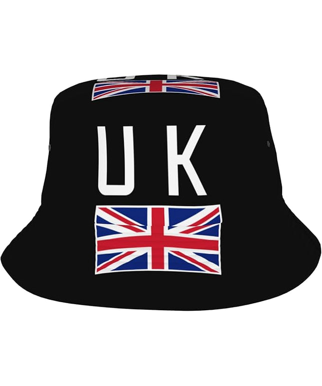 Funny Flag Bucket Hat for Men Women, Fisherman Hats Packable Fashion Sun Cap for Travel Outdoor Beach Boys Girls