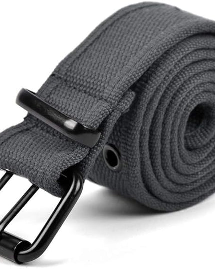 Boxed Gifts Parquet Casual Canvas Belt - Double Hole, Double Grommets for Men & Women