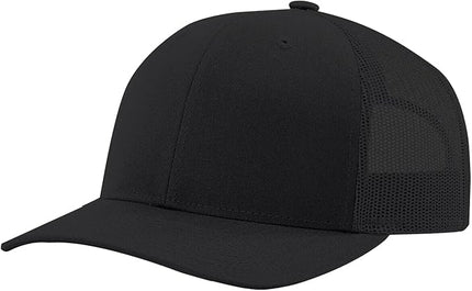 TZ Promise Men Women Plain Cotton Trucker Cap with Breathable Mesh Back, Snapback Baseball Hats