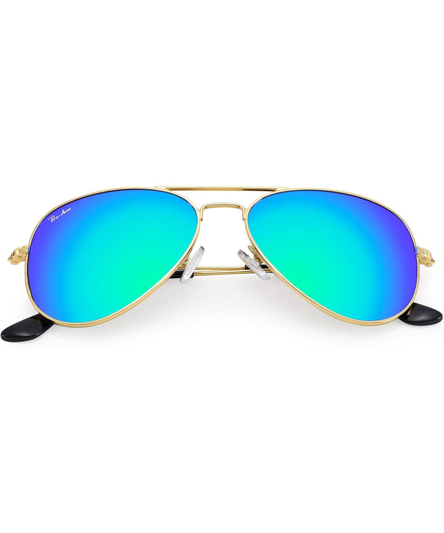 Pro Acme Classic Aviator Sunglasses for Women & Men Glass Lens Metal Frame UV400 Driver Sunglasses
