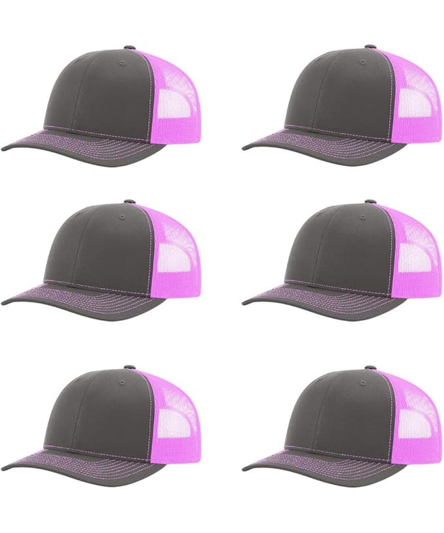 Richardson 112 Classic Six-Panel Adjustable Snapback Trucker Cap | Bulk Packs Available