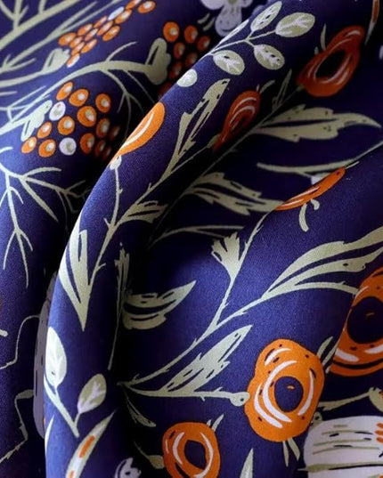 ANDANTINO 100% Real Mulberry Silk Scarf -21'' x 21''- Lightweight Neckerchief –Women Men Small Square Digital Printed Scarves