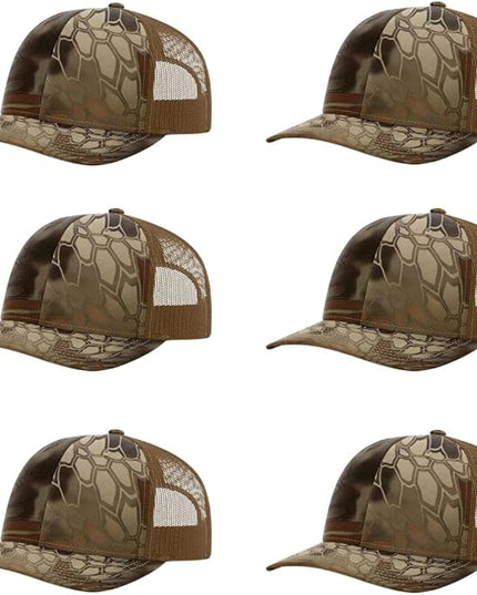 Richardson 112 Classic Six-Panel Adjustable Snapback Trucker Cap | Bulk Packs Available