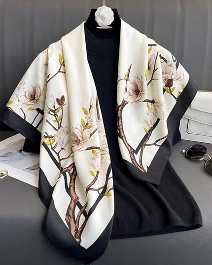 Headscarf Large Square Scarf 35" Fashion Scarves Silk Feeling Hair Wrapping Scarfs Hairscarf BA16