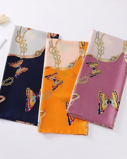 Fashion Scarves Scarf 100% Silk Feeling Scarf Silk Like Scarves Long Lightweight Sunscreen Shawls for Women