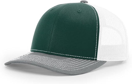 Richardson 112 Trucker Hat - Premium Adjustable Snapback Hat - Structured Six Panel Richardson Blank Caps