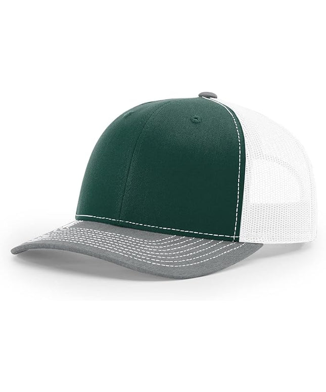 Richardson 112 Trucker Hat - Premium Adjustable Snapback Hat - Structured Six Panel Richardson Blank Caps