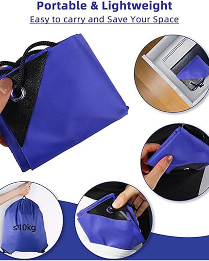 GoodtoU Drawstring Bags, Nylon Gym Bags with Cinch Sack - Drawstring Backpack for Sport, Traveling, Team (Blue, 48Pcs)