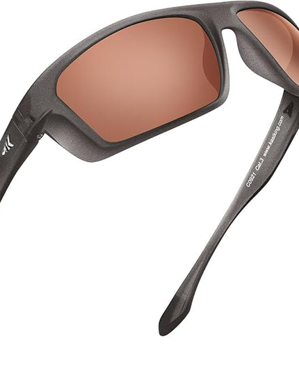 KastKing Huzzah Polarized Sport Sunglasses for Men and Women, Ideal for Driving Fishing Cycling and Running,UV Protection