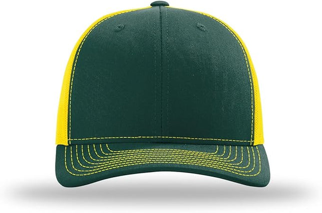 Richardson 112 Trucker Hat - Premium Adjustable Snapback Hat - Structured Six Panel Richardson Blank Caps