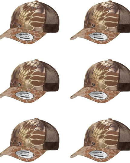 Yupoong Classic Premium Mesh 6 Panel Retro Trucker Cap | Mid Profile Snapback | OSFA | Bulk Pack Available