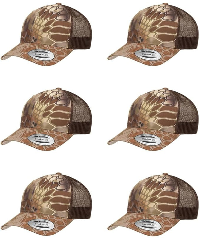 Yupoong Classic Premium Mesh 6 Panel Retro Trucker Cap | Mid Profile Snapback | OSFA | Bulk Pack Available