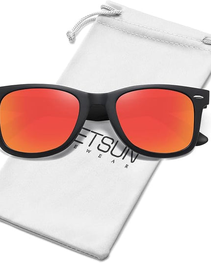MEETSUN Polarized Sunglasses for Women Men Classic Retro Square Frame Driving Sun Glasses UV Protection