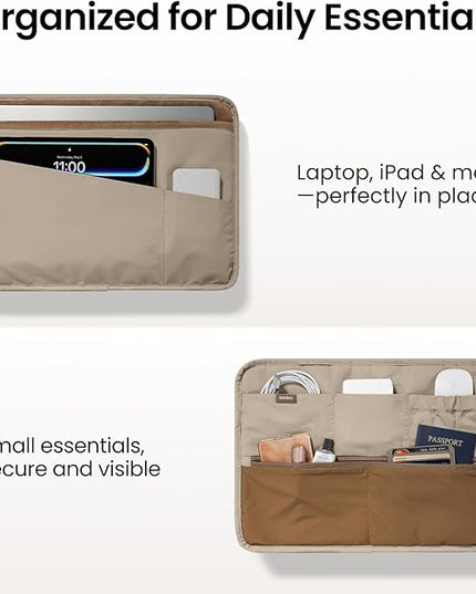 tomtoc 13-14 Inch Protective Puffy Laptop Carrying Bag for Women, Lightweight Laptop Briefcase Fits 14-inch MacBook Pro M5 2025 & Other 13"/14" Computers, Work Bag Case Handbag with Organized Storage