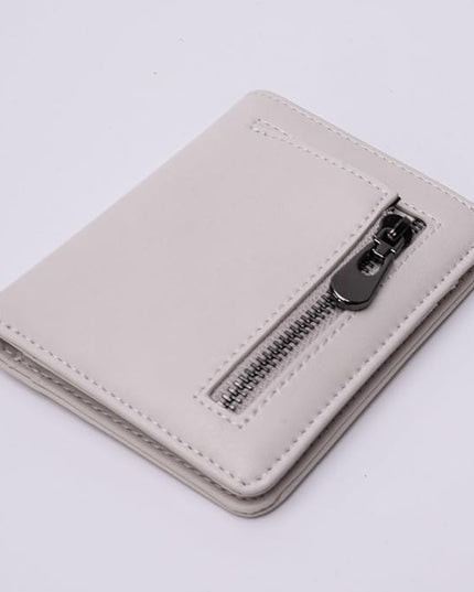 Alldaily Small RFID Wallet for Women Slim Compact Bifold Pocket Ladies Travel Mini Purse (White)