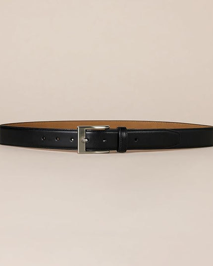 Amazon Essentials Men's Leather Belt, Classic Style