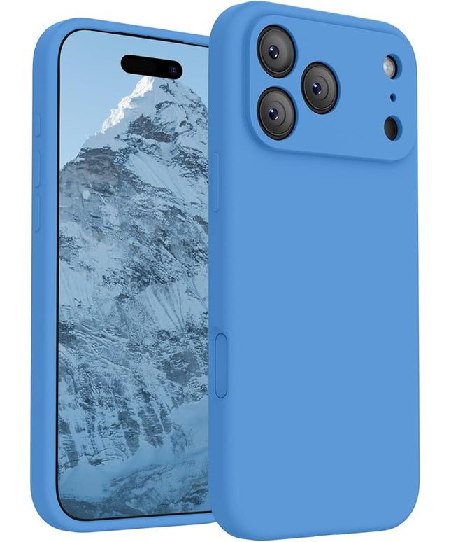 FireNova Magnetic for iPhone 17 Pro Max Case, Compatible with MagSafe, [Integrated Silicone Camera Control Button] [Camera Protection] Anti-Scratch Microfiber Lining Phone Case, 6.9", Blue