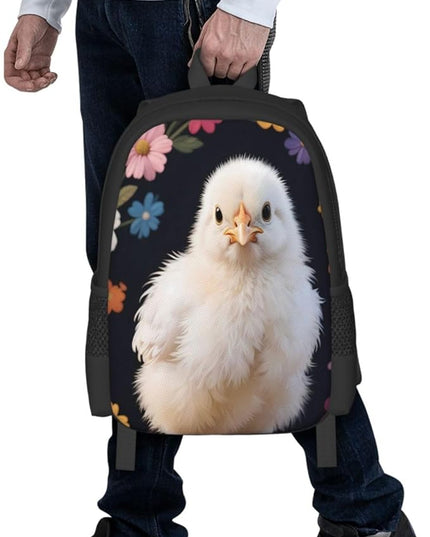 Wreath Chicken Notebook Backpack Fits 15 Inch Laptop Hiking Backpack Trip Daypack
