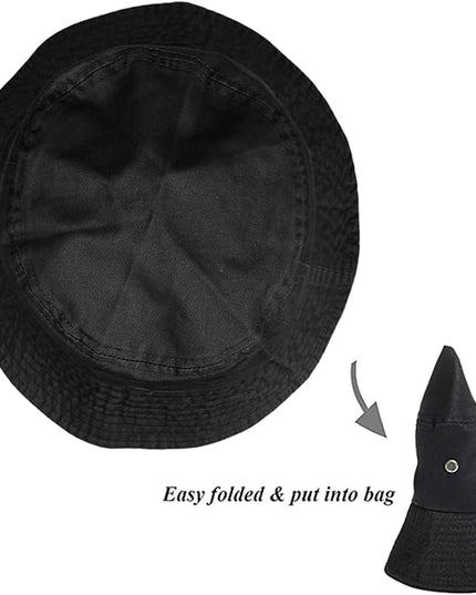 Unisex Bucket Small Brim Summer Beach UV Protective Packable Travel Hat