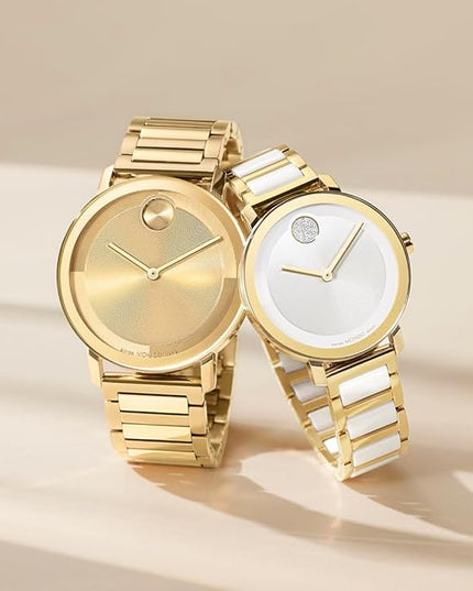 Movado Bold Evolution 2.0 Men's Watch - Swiss Quartz Movement, Stainless Steel Mesh Bracelet - 3 ATM Water Resistance - Luxury Fashion Timepiece for Him - 40mm
