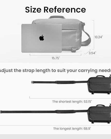 tomtoc Compact EDC Sling Bag 3L-10L, Minimalist Crossbody Bag Chest Shoulder Pack for Men Women, X-pac/Recycled Polyester