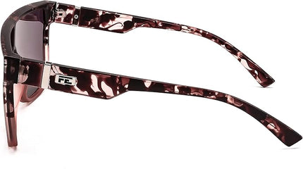 FEISEDY Sunglasses for Women Men, Fashion Mirrored Single Lens, Driving Beach Sunnies UV400 Shades B2996