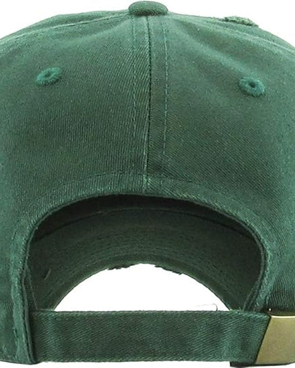 KBETHOS Vintage Washed Distressed Cotton Dad Hat Baseball Cap Adjustable Polo Trucker Unisex Style Headwear