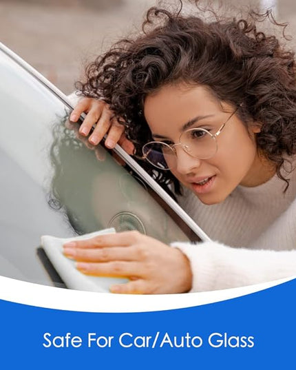 Microfiber Magic 4 Pack Glass & Mirror Cleaning Cloths - Streak Free, Lint Free, Perfect for Cars & Windows