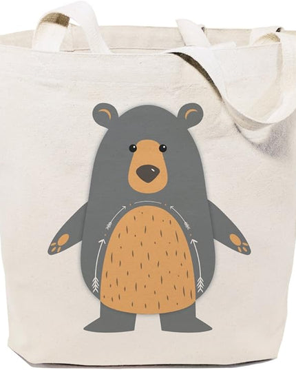 The Cotton & Canvas Co. Animal Tote and Handbag for Kids, Teens and Adults