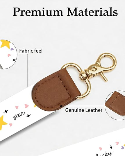 Phone Lanyard Crossbody with Wrist Strap, Lucky Star Adjustable Neck & Wrist Strap for Keys, ID Badges, Phone Case Accessories