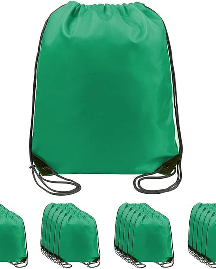 BeeGreen Drawstring Backpack Bags 20,30,50 Packs Reflective String Bags for Gym Sport Trip Cinch Sack DIY for Women Men