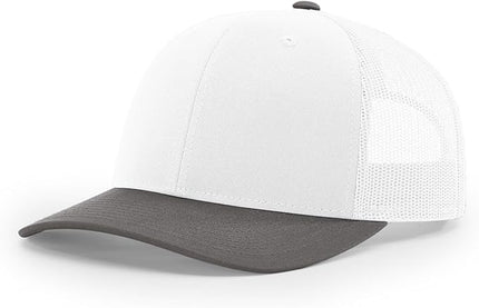 Richardson 112 Trucker Hat - Premium Adjustable Snapback Hat - Structured Six Panel Richardson Blank Caps
