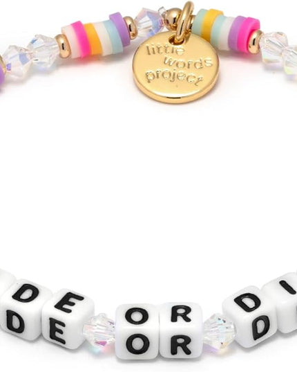 Little Words Project Mother's Day Gifts, The Original Word Bracelet, Made with Colorful Beads and Plated Brass Hardware, Handcrafted Design & Positive Message