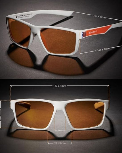 Horus X • Blue Light Glasses Men Women | Blue Light Blocking Glasses for Screen Anti-Fatigue Eye Migraine | Gaming Glasses V3