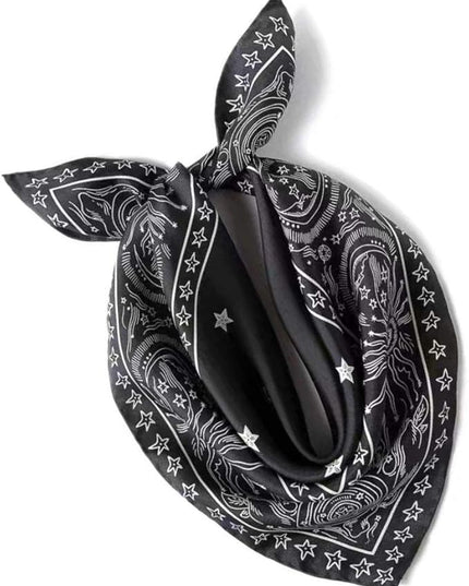 ANDANTINO 100% Mulberry Silk Scarf -21” Lightweight Square Neckerchief – Breathable Digital Printed Scarves with Gift Packed