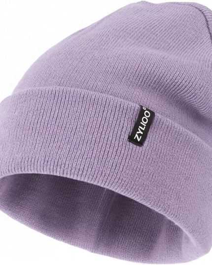 Zylioo Oversize Beanie Hats, XXL Big Size Ribbed Knit Cuffed Winter Hat for Cold Weather, Warm Skull Watch Cap