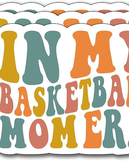 (3Pcs) in My Basketball Mom Era Sticker, Sticker Gifts Basketball Mom Decorate Books, Laptops, Water Bottles Kindles Stickers, Phones Tumbler Waterproof Vinyl 3" Inch