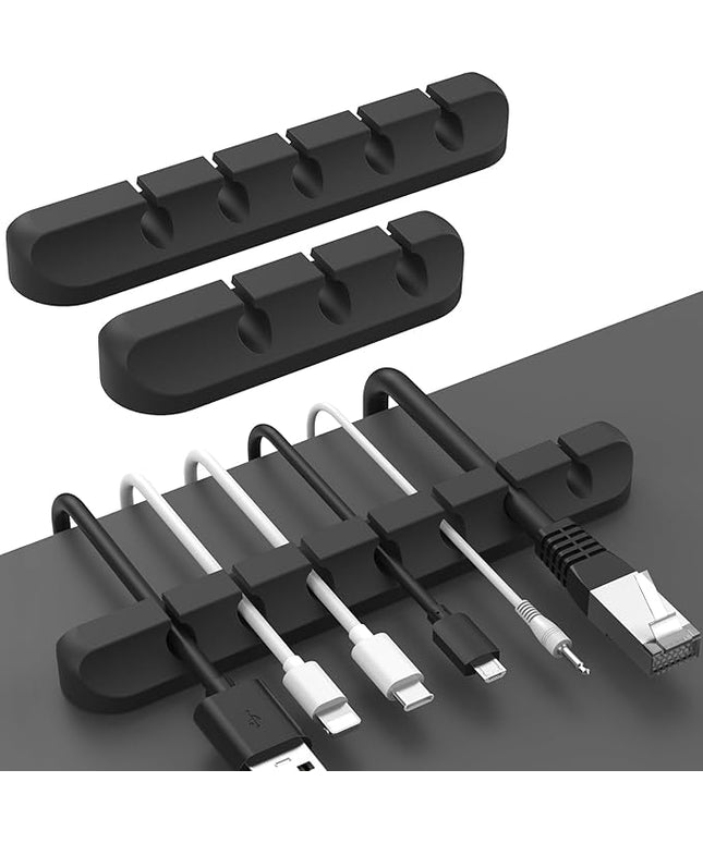 AhaStyle Cable Clips, 3 Pack Cord Holders Cable Organizer Self Adhesive Cord Keeper for Desktop Organizing USB Cable/Nightstand Power Cord/Mouse Cable/Wire PC/Cord Clips for Home Office and Car