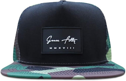 Grace Folly Trucker Hat for Men & Women. Snapback Mesh Caps