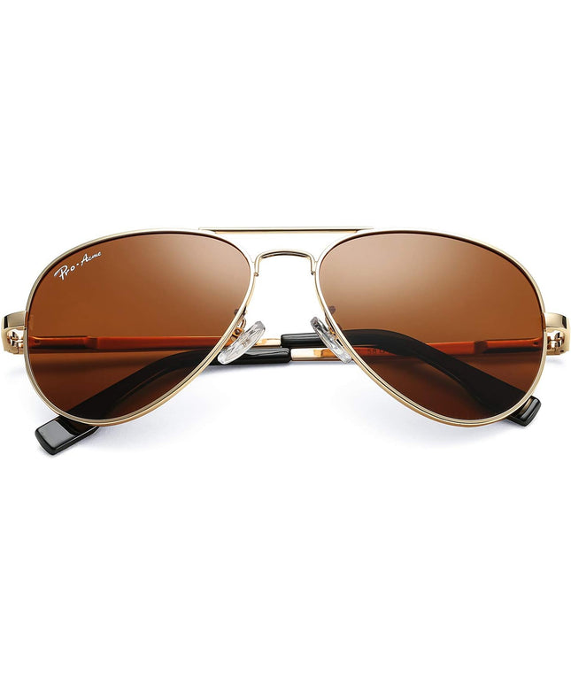 Pro Acme Classic Polarized Aviator Sunglasses 100% UV Protection, 52mm 58mm 63mm