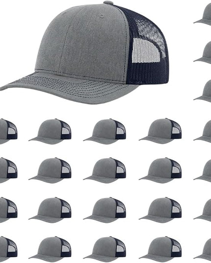 Richardson 112 Classic Six-Panel Adjustable Snapback Trucker Cap | Bulk Packs Available