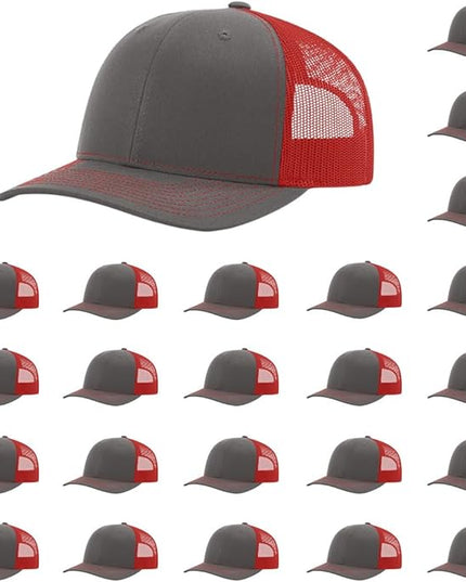 Richardson 112 Classic Six-Panel Adjustable Snapback Trucker Cap | Bulk Packs Available