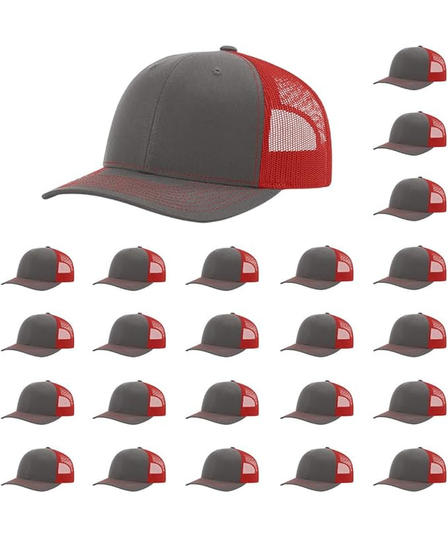 Richardson 112 Classic Six-Panel Adjustable Snapback Trucker Cap | Bulk Packs Available