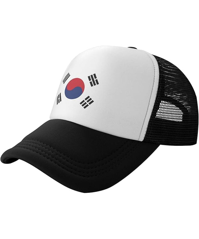 Cute Flag Baseball Cap for Men Women Mesh Trucker Hat Adjustable Patriotic Snapback Baseball Hat for Sports Running