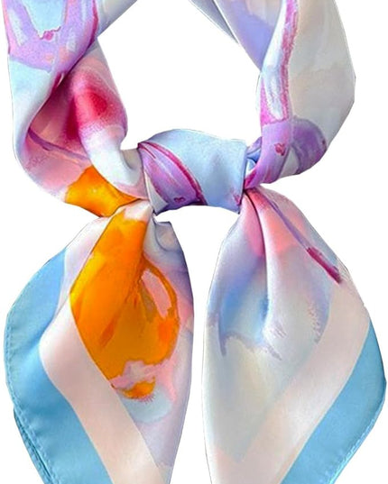 Satin Bandana Headscarf for Women Silky Hair Scarves for Fashion Lightweight
