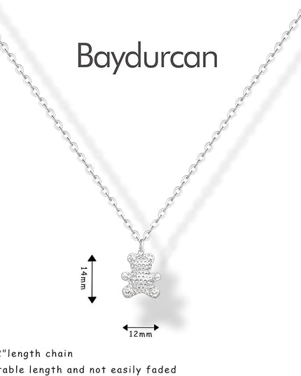 Baydurcan Pendant Necklace for Women Evil Eye Ankh Bow Necklace for Friends Sister Birthday Just Because Christmas Gifts
