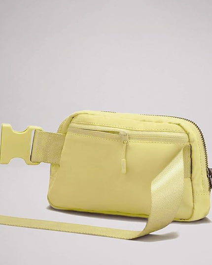 YOSHUYUKI Fanny Pack Cross Body Small Crossbody Bags for Women Men Trendy Nylon Waterproof Mini Purse Travel Running Belt Bag Lulu Dupes Bum Hip Chest Waist Pack Side Bag Must Have Fuchsia